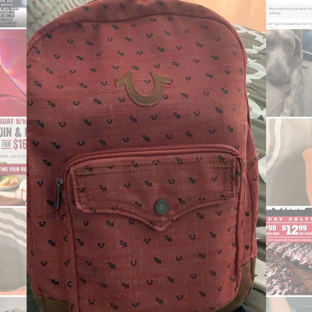 True religion book bag